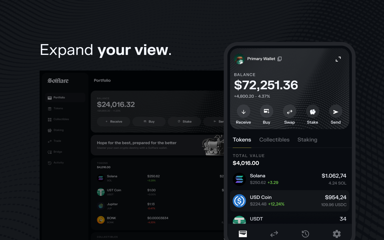 Item media 3 (screenshot) for Solflare Wallet
